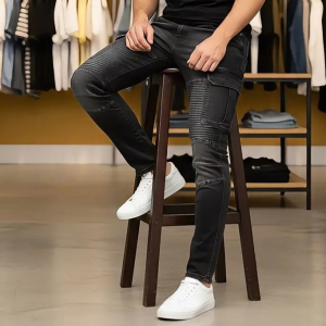 NEW SIX POCKET CARGO – 8 ASH BLACK.